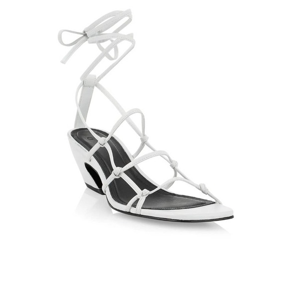 CO Knotted Heels in White size 37 - Picture 1 of 8